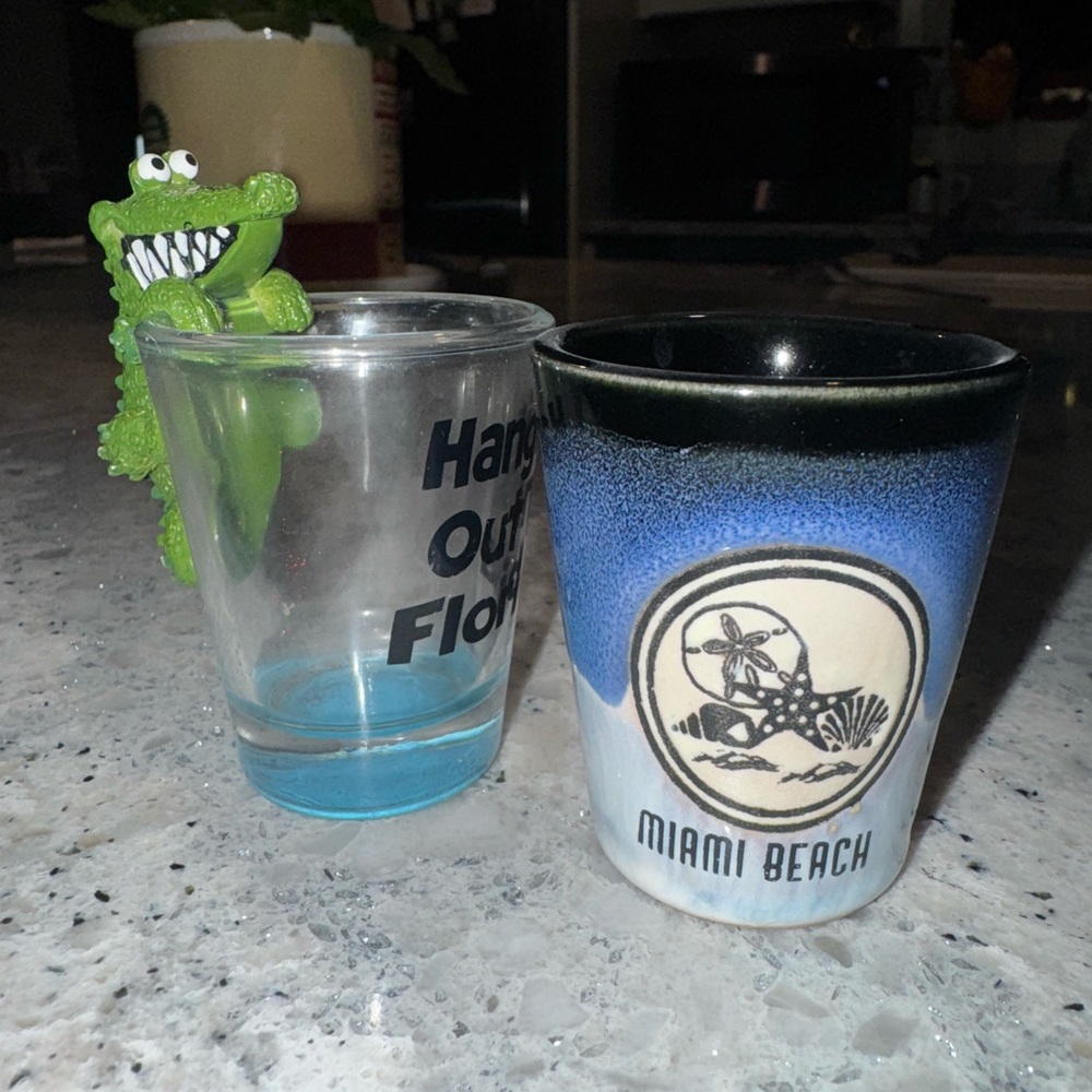 24 Shot Glasses from all over the world